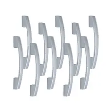 Kit 20 Puxadores Para Armário Quarto Lavanderia Gaveta Siena 128/160mm
