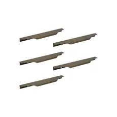 5 Puxadores Armário Cozinha Lavanderia Porta Guarda Roupa Olimpia Slim 128mm