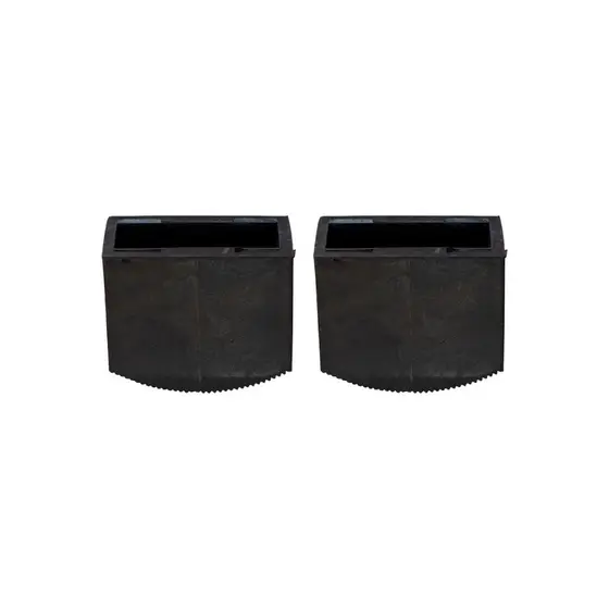 2 Uni Sapata Pé Borracha Para Escada De Aluminio 21x63mm