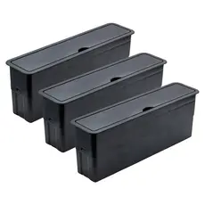 3 Unidades Caixa De Tomada Para Embutir Em Mesa De Escritório Entrada 3P+3P