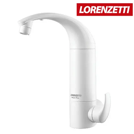 Purificador de Água Bica Móvel 2 Saídas de Água Acqua Due Parede Lorenzetti