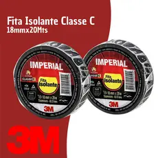 Kit 2 Fitas Isolantes 18mmx20M Imperial 3M