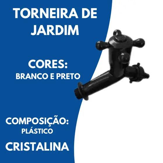 Torneira de Jardim Pvc Crystalina