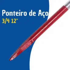 Ponteiro de Aço Cromado 3/4 12" Lord Ferramentas