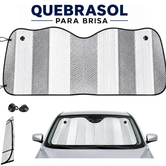 Protetor Solar de Parabrisas Quebrasol com Ventosas rigido painel Universal 60x125 Tapa Sol Parabrisas carro