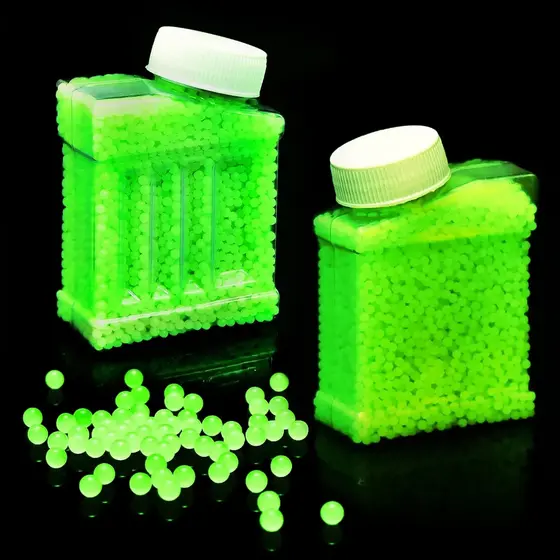 10000 PCS/Box Bomba Luminosa De Água Em Gel Hidrogel Tiro Com Contas Brilhantes À Noite Acessórios De Bala