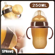 Mamadeiras De Silicone Anti-cólicas Com Toque Naturalwate  Alta qualidade 250ml