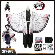 Kochou Shinobu Cosplay Demon Slayer Traje Anime Haori Peruca Kimono Casaco Uniforme Para Mulher De Halloween