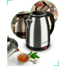 Chaleira Elétrica 1,8 Litros Térmica Inox Bule Com Tampa Ideal para Agua, Chá, Café e Chimarrão Com Base Giratória