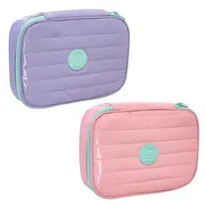 Estojo Box Organizador Puffer c/ Compartimentos - Polibras
