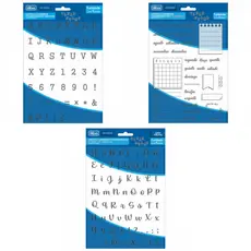 Cartelas de Carimbo Tilibra Número Alfabeto Calendário