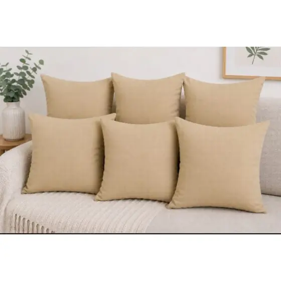 Kit com 4 Capas de Almofadas Decorativa 40x40 Tecido Oxford Premium Liso