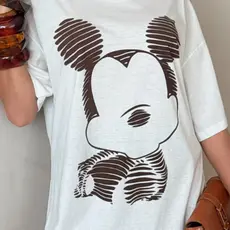 T-Shirt Max Feminina Oversized  Fitness Estampa Mickey 100% Algodão Envio Rápido Imediato