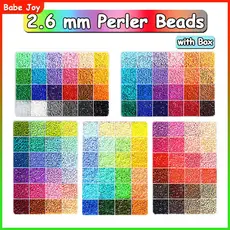 24 cores 2.6mm Perler Hama Beads DIY quebra cabeça Presentes para crianças mini contas com caixa