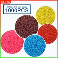 2.6mm Perler Hama Beads 1000 pcs Brinquedos educativos para crianças Mini contas DIY quebra cabeça