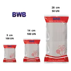 Palito PET BWB Transparente para Pirulito Cake Pop e Doces | 9cm 14cm 28cm