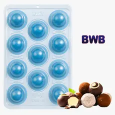 Forma BWB 3 Partes com Silicone para Trufa e Bombom Chocolate Acetato Profissional