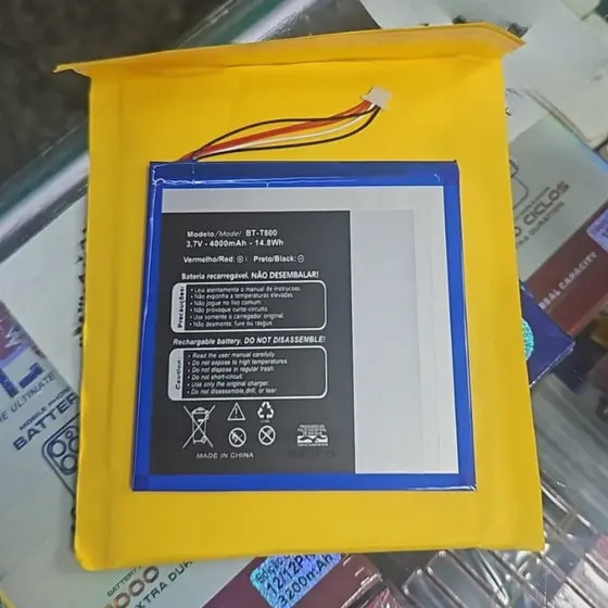 Bat Bt-t800 5 fios 4000 mAh Compatível Tablet Positivo Azul T800 T810; outros.