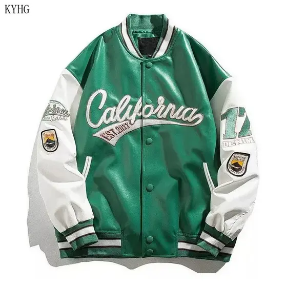 Uniforme de Beisebol Masculino com Jaqueta e Letras Bordadas I6TC