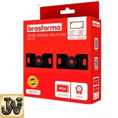 Suporte Fixo Universal Brasforma para TV 10” a 90” Até 100kg Aço Reforçado Fácil Instalação VESA