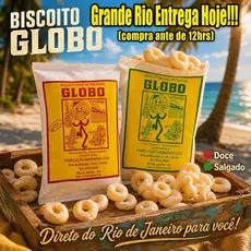Kit Biscoito Globo Polvilho Tradicional Doce/Salgado