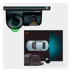 Camera De Ré Com Sensor Estacionamento Embutido Integrado