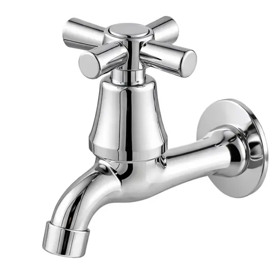 Torneira Luxo Para Tanque Jardim Garagem Quintal Cromado ABS