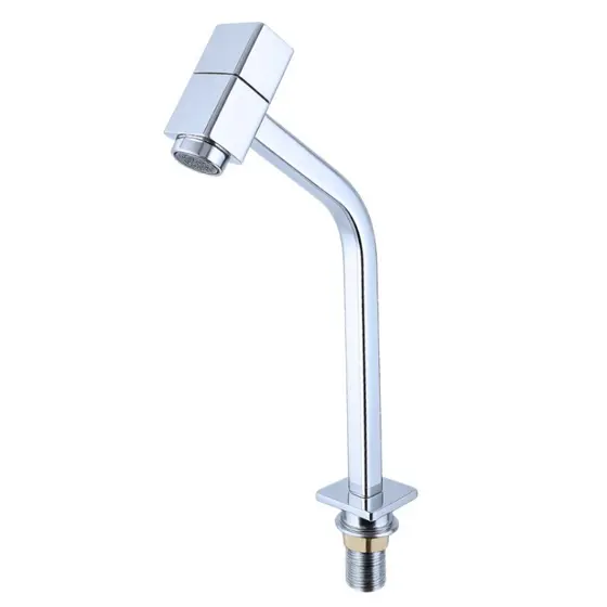 Torneira Quadrada Metal 45° Graus 1/4 Volta Alta Cromada Lavabo Lavatorio Banheiro