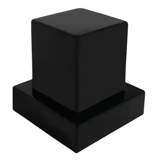 Acabamento Quadrado Para Registro Chuveiro Luxo ABS Padrão Deca 1/2 e 3/4 - Preto