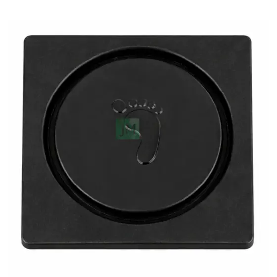 Ralo Click Inteligente 10x10 Cm Quadrado ABS PRETO - Veda Cheiro Banheiro Casa Cozinha