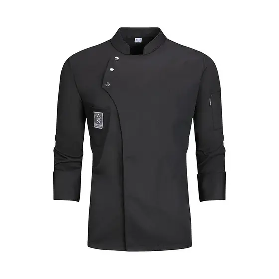 Uniforme de Chef de Cozinha de Serviço de Alimentos Pizzaiolo Jaquetas de Restaurante Padaria Café Garçom Garçonete KDTI