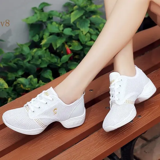 Novos Sapatos de Dança com Sola Macia e Malha Respirável GOGH 0SRA