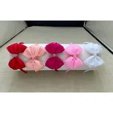 Kit 5 Tiaras Princesinha Laço Luxo Infantil – Cores Variadas, Delicadas e Confortáveis
