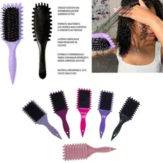 Escova Modeladora de Ondulação para Cachos Perfeitos – Reduz Frizz, Define e Separa Cachos com Facilidade