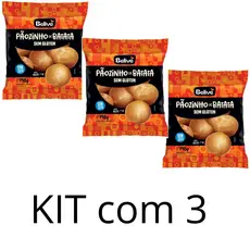 Kit com 3 Pãozinho de Batata sem Glúten 198g Belive