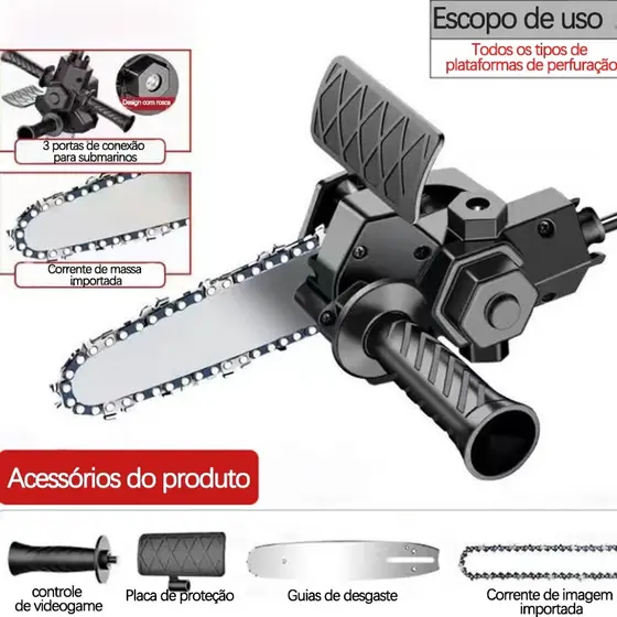 Serra elétrica portátil sem fio de 4 polegadas Mini motosserra recarregável para poda de madeira