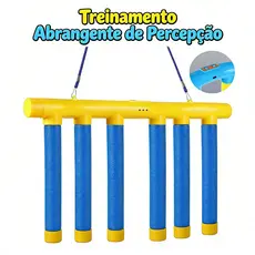 Jogo de Bastões de Queda Interativo Treinamento de Reação e Coordenação Olho-Mão Brinquedo Educativo para Pais e Filhos