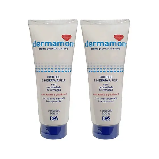Kit 2 Barreira Dermamon Creme Protetor Da Pele 100g (1) Dbs