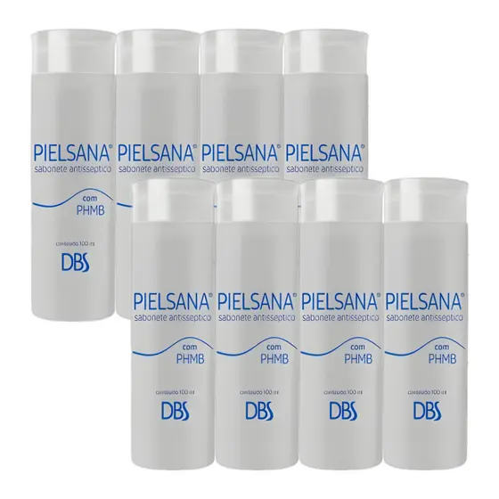 Kit 8 Pielsana Sabonete Antisséptico C/PHMB 100ml (1) Dbs