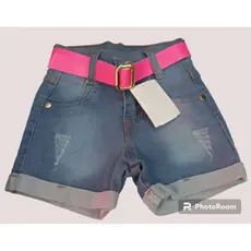 Shorts Jeans Infantil Menina do 2 ao 16