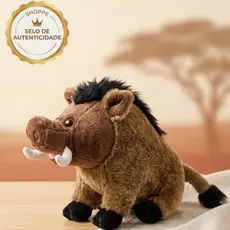 Pelúcia Javali aproximadamente 25cm Realista – Boneco de Animal Selvagem Macio Quarto Infantil Presente Criança