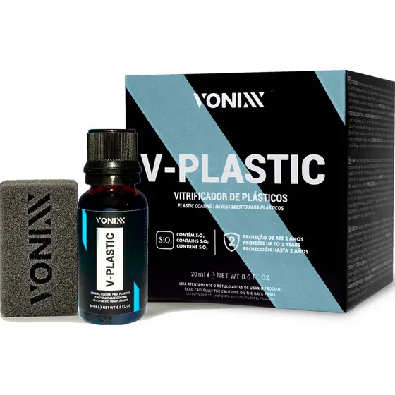 Vitrificador V Plástic Para Plásticos Vonixx 20ml + Brinde
