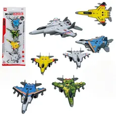 Kit 4 Caça F22 Avião De Combate Com Fricção Rápida E Acabamento Em Ferro