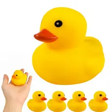 Kit Com 4 Patinhos De Borracha  Brinquedo Educativo Para Banho De Crianças Diversão Garantida
