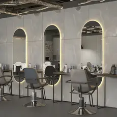 Espelho Lopazzi Orgânico com Led 150x40cm Corpo Inteiro Grande Quente Frio Decoração Pinterest Quarto Sala