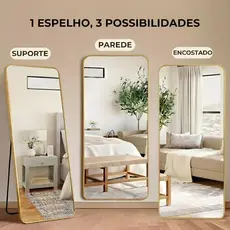 Espelho Lopazzi de Chão Grande Corpo Inteiro Luxo 170x70 150x60 110x50 Decoração Quarto Closet