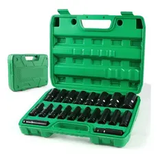 20PCS Jogo de soquetes de impacto longo 1/2 Pol. 8mm - 32mm