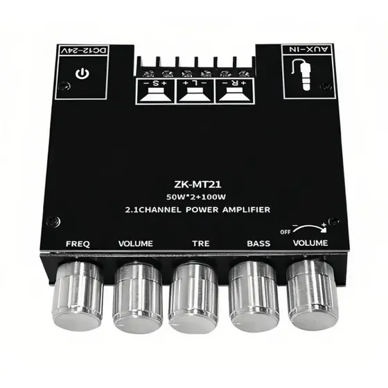 Placa Amplificadora Digital ZK-MT21 Para Canal Bluetooth 2.1 De Baixo Tom 5.0
