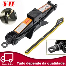 Macaco Mecânico Sanfona Universal 1500kg Aço Reforçado - Chave Catraca Vendida Separadamente