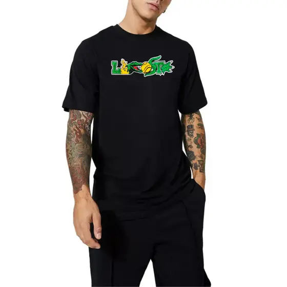 Camiseta Streetwear Crocodilo Lago Camisa Masculina Lançamento Unissex Algodão Premium Ano Novo
